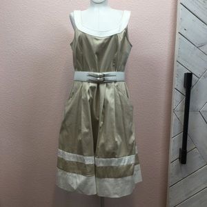 NWOT White House Black Market Belted Dress